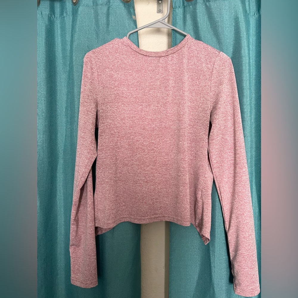SHEIN long sleeve top, pink.